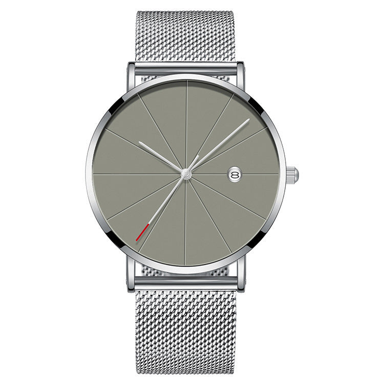 Simple waterproof calendar male watch