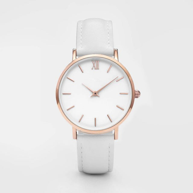 Women's fashion Leather Quartz Watch