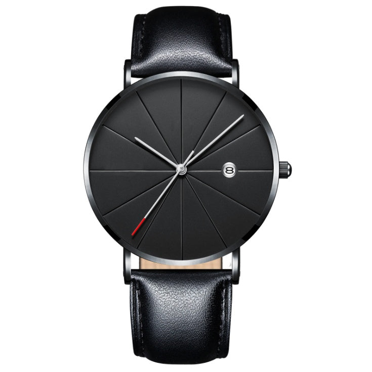 Simple waterproof calendar male watch