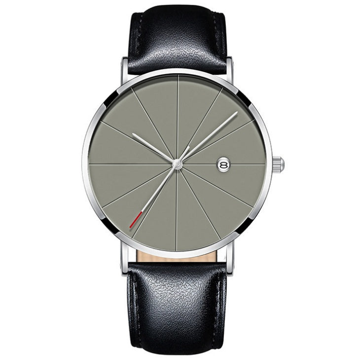 Simple waterproof calendar male watch