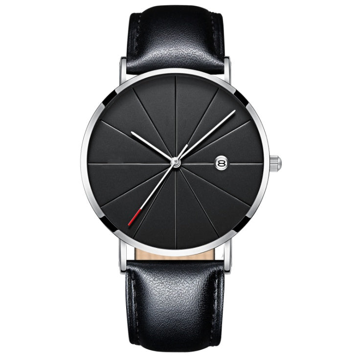 Simple waterproof calendar male watch