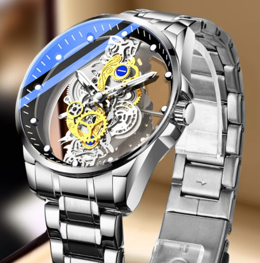 Luxury Gold Skeleton Watch For Men