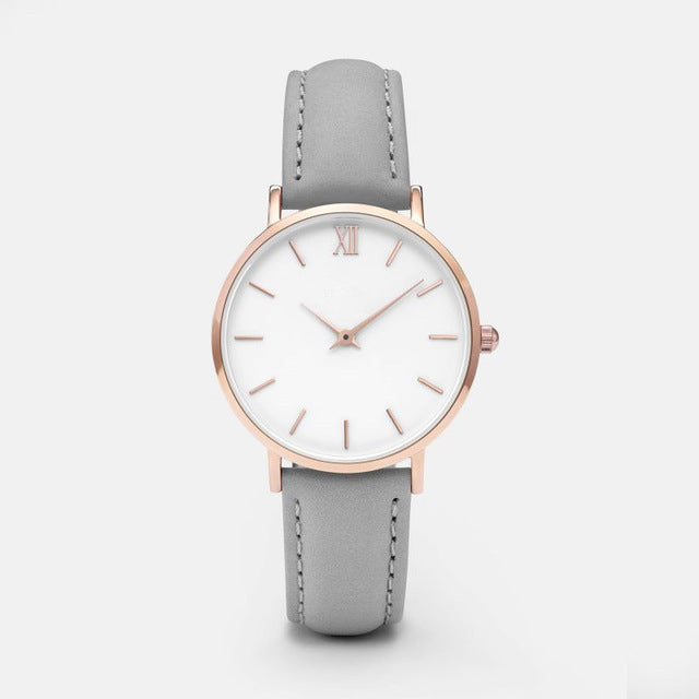 Women's fashion Leather Quartz Watch
