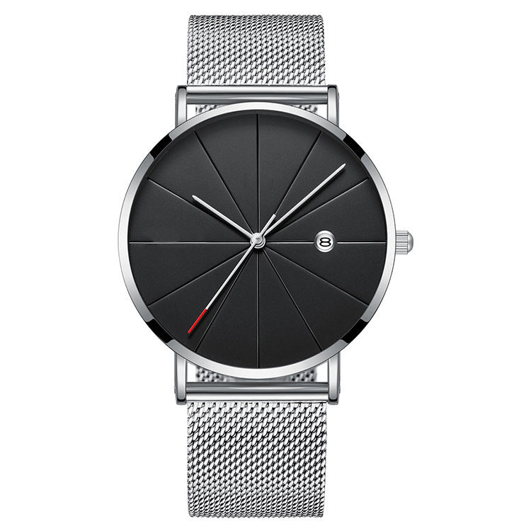 Simple waterproof calendar male watch