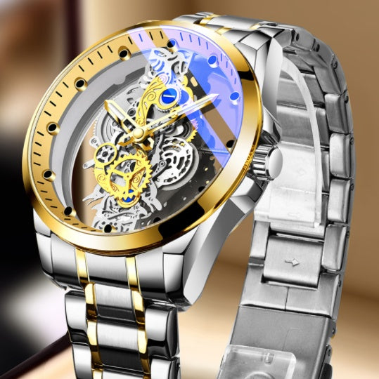 Luxury Gold Skeleton Watch For Men