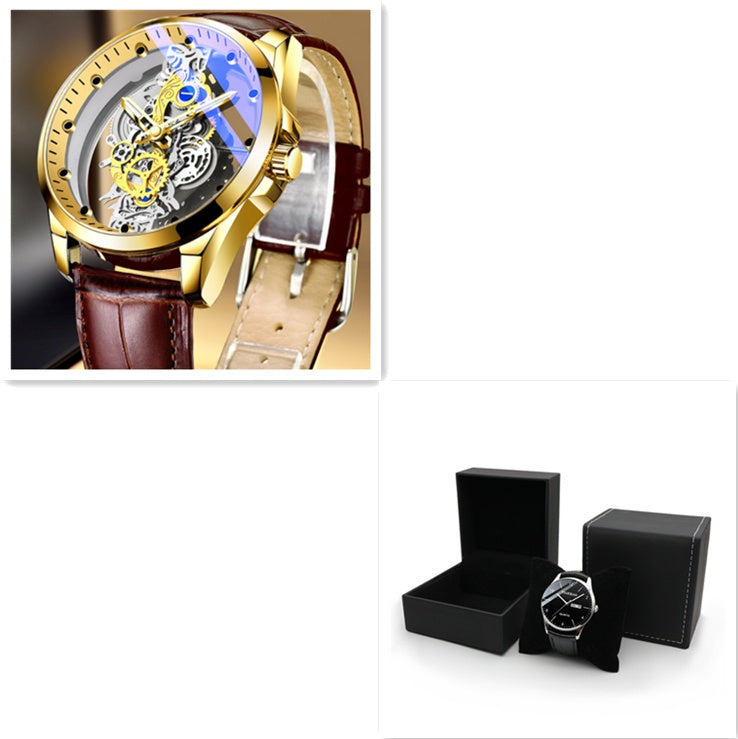 Luxury Gold Skeleton Watch For Men