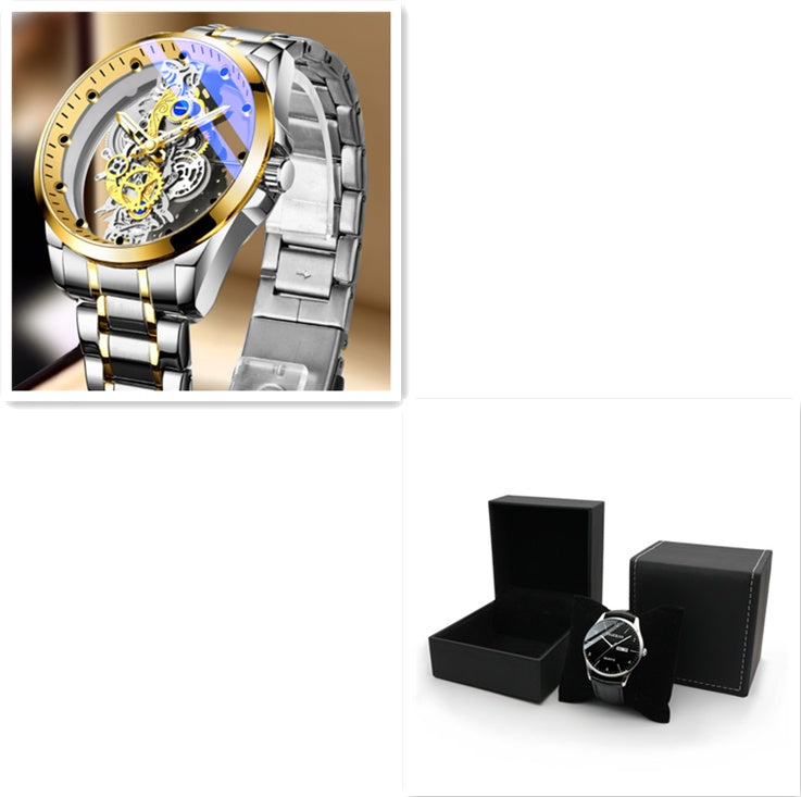 Luxury Gold Skeleton Watch For Men