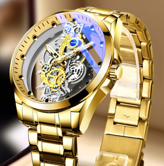 Luxury Gold Skeleton Watch For Men