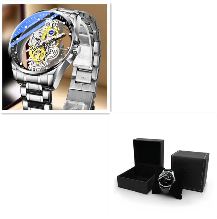 Luxury Gold Skeleton Watch For Men